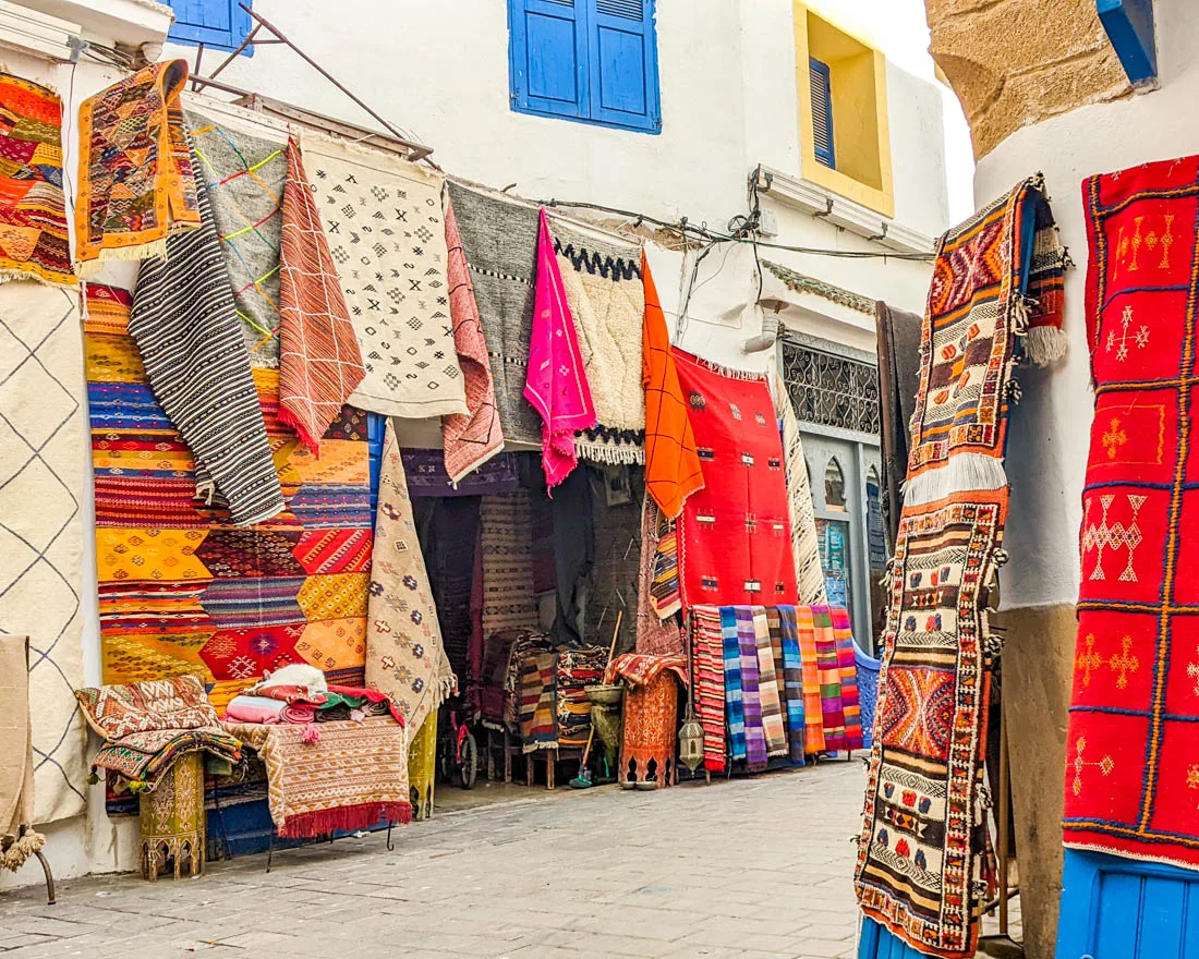 Rugs and textiles Essaouira